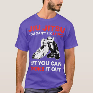 Camiseta Jiu Jitsu no puede ser estúpido pero se puede trag