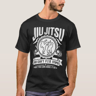 Camiseta Jiu Jitsu no puedes arreglar estúpidos pero puedes
