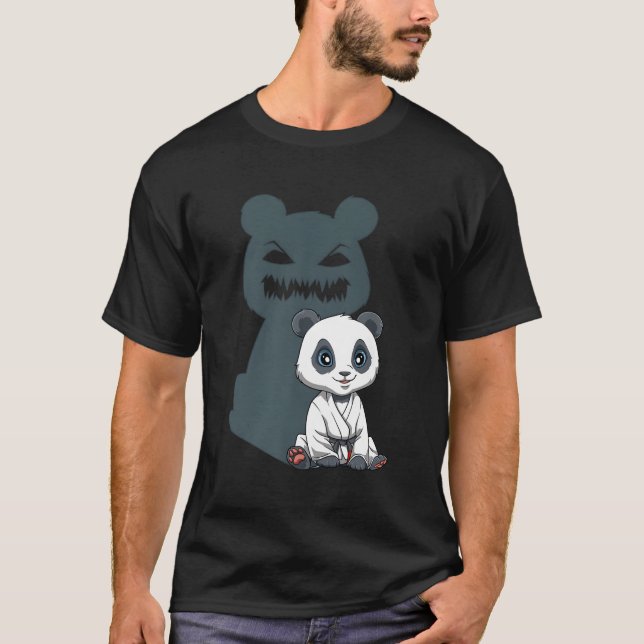 Camiseta Jiu Jitsu Panda Brasileño Jiu Jitsu Grappling (Anverso)