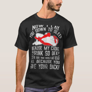 Camiseta Jiu jitsu prayer: graciosa y afligida lucha de BJJ