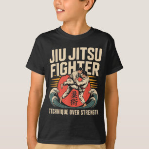 Camiseta Jiu Jitsu Retro Vintage Luchador de Jiu Jitsu