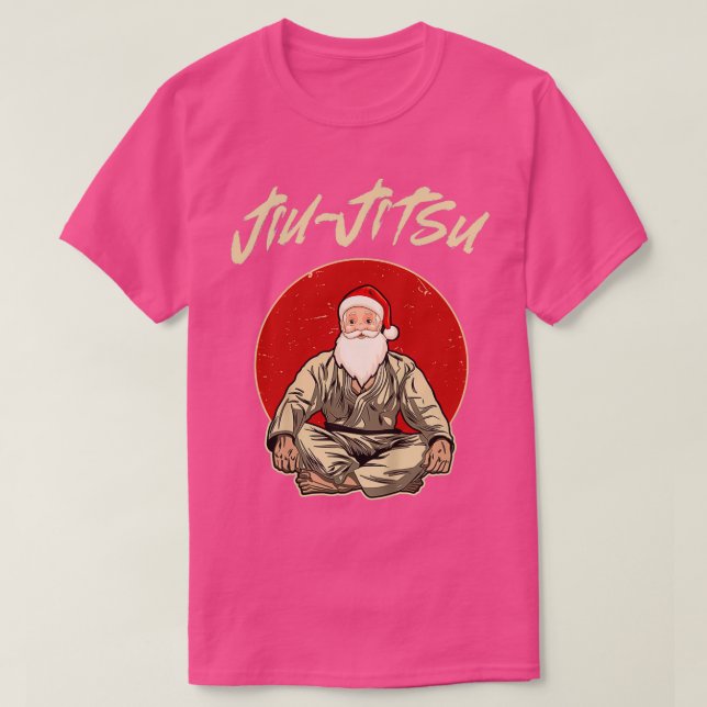 Camiseta Jiu Jitsu Santa Brazilian MMA BJJ Pajamas Christma (Diseño del anverso)