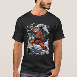 Camiseta Jiu-jitsu Tigre Kung Fu Taekwondo Kickboxing Marti
