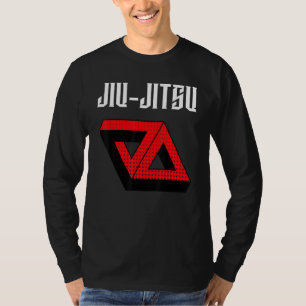 Camiseta Jiu Jitsu Triángulo de doble Gracie Dotado Mma Bjj