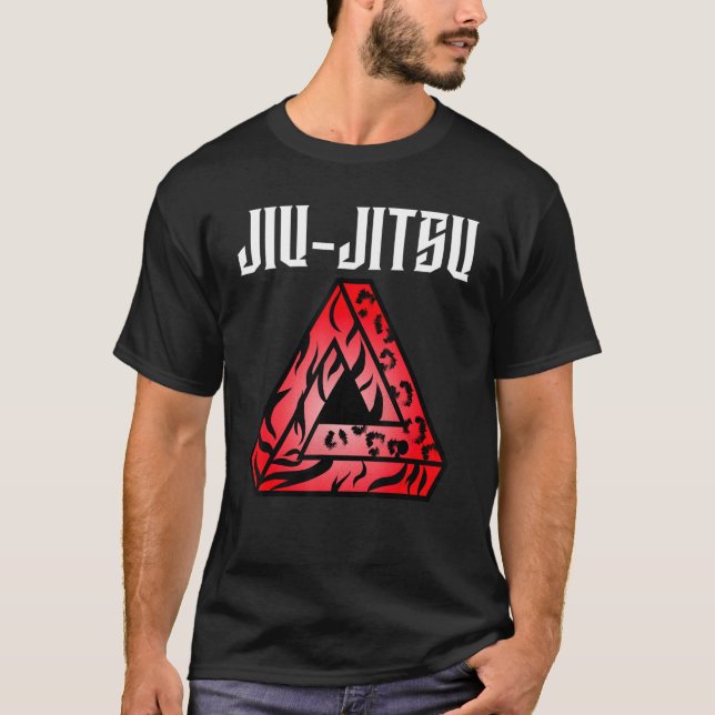 Camiseta Jiu Jitsu Triángulo Tribal Gracie Bjj Grapple Mm (Anverso)