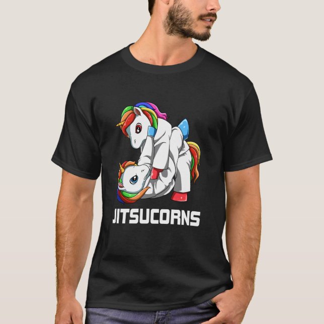 Camiseta Jiu Jitsu Unicorn Grappling (Anverso)