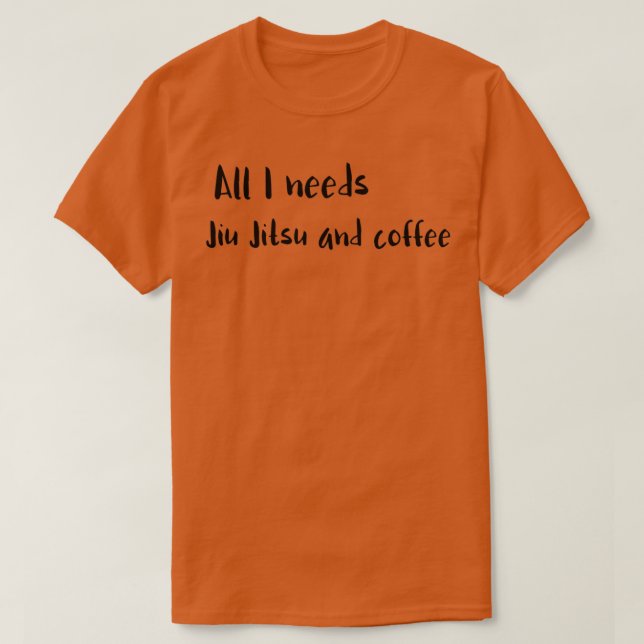 Camiseta Jiu Jitsu y café 18 (Diseño del anverso)