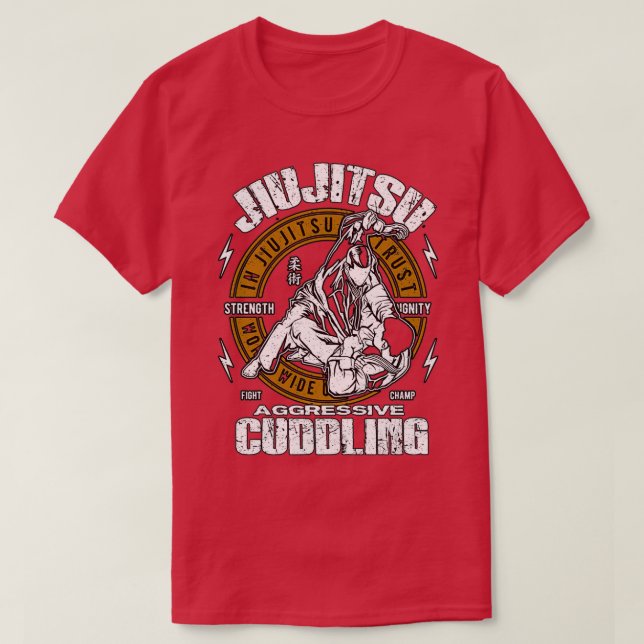 Camiseta JiuJitsu rima con agresivo chiflado gracioso Jiu (Diseño del anverso)