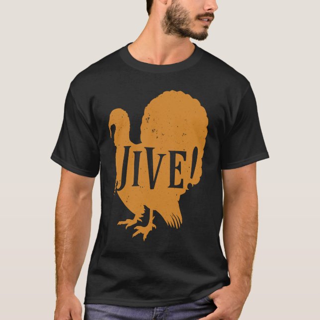 Camiseta Jive Thanksgiving Turkey Day Family 70's (Anverso)
