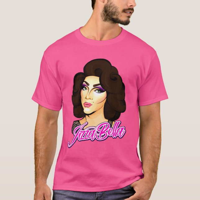 Camiseta JizzaBella por los ilustraciones de TaylerMade (Anverso)