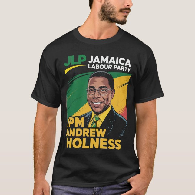 Camiseta Jlp 1Pm Holness Jamaica Fiesta Laboral Laborite (Anverso)