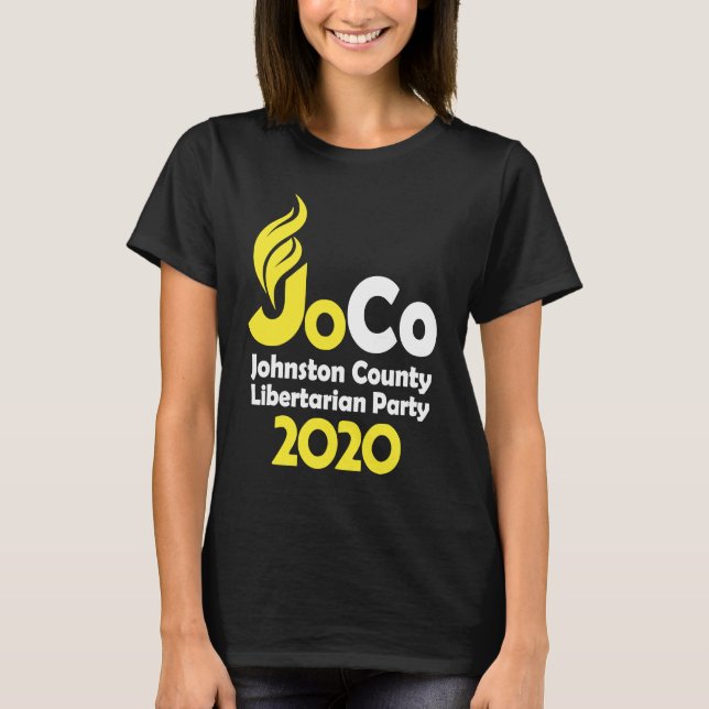 Camiseta Jo Jorgensen 2020 Johnston County NC Libertarian P (Anverso)