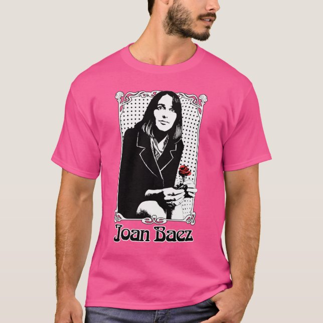 Camiseta Joan Baez retro estético (Anverso)
