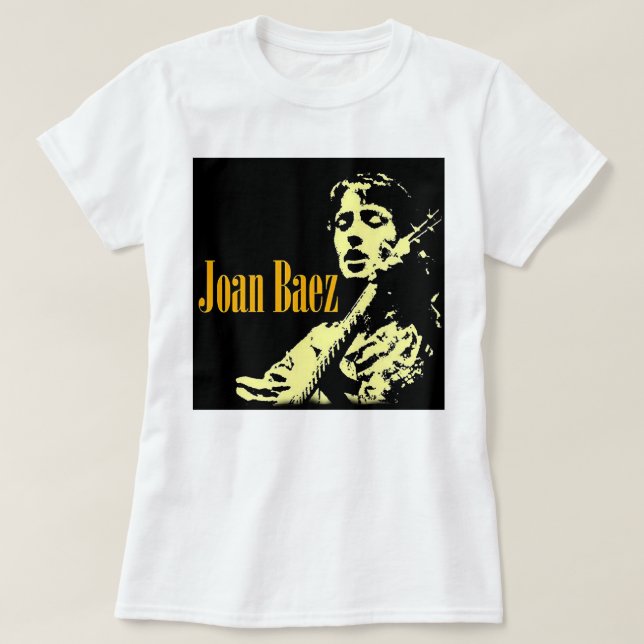 Camiseta Joan Chandos Baez, música del país, activa en dere (Diseño del anverso)