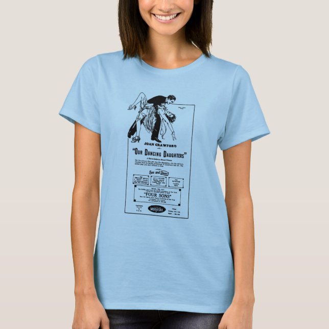 Camiseta Joan Crawford NUESTRAS HIJAS 1928 del BAILE (Anverso)