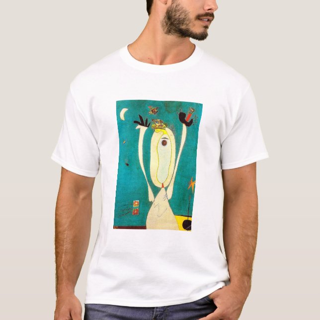 Camiseta joan miro cuadros arte, poster de arte abstracto (Anverso)