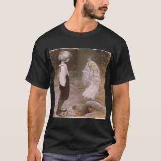 Camiseta Joan Miro -Mont roch del camp, iglesia y pueblo