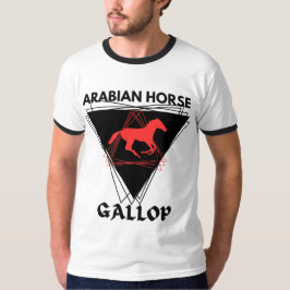 Camiseta Jockey ecuestre de Stallion de Carreras árabe