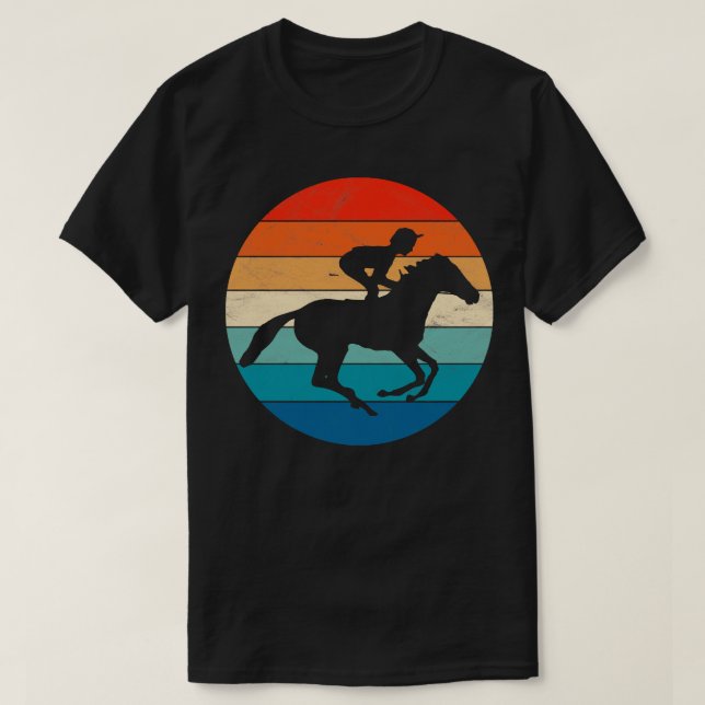 Camiseta Jockey sobre caballo (Diseño del anverso)