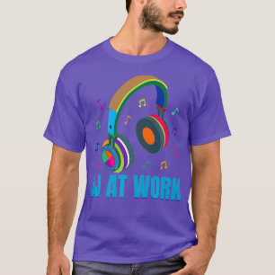 Camiseta Jockey sobre disco - DJ En el trabajo - Groovy Fun