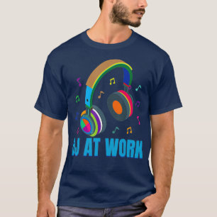 Camiseta Jockey sobre disco - DJ En el trabajo - Groovy Fun