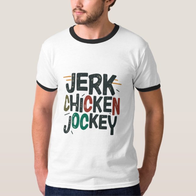 Camiseta Jockey sobre pollo (Anverso)