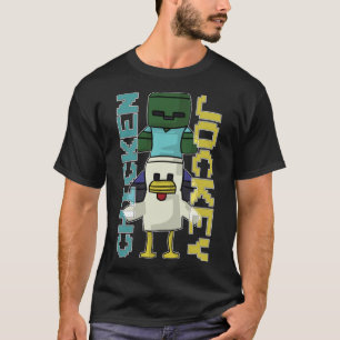 Camiseta Jockey sobre pollo - Minecraft