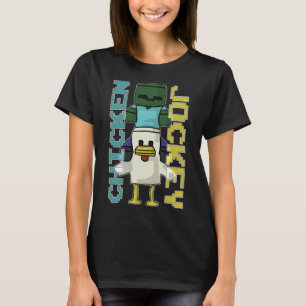 Camiseta Jockey sobre pollo - Minecraft