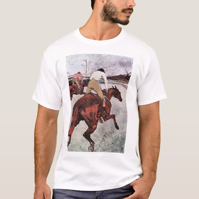 Camiseta Jockey y caballo de carreras, Lautrec (Anverso)