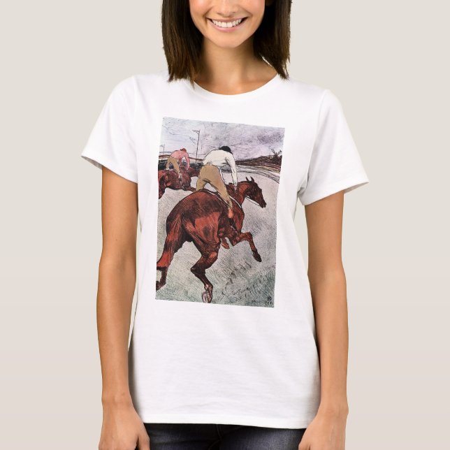 Camiseta Jockey y caballo de carreras, Lautrec (Anverso)