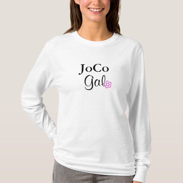Camiseta JoCo Gal Flor Rosa (Anverso)