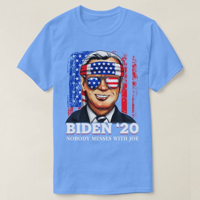 Camiseta Joe 2020 Nadie Se Mete Con Joe (Diseño del anverso)