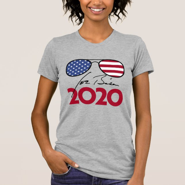 CAMISETA JOE BIDEN 2020 (AVIADORES) (Anverso)
