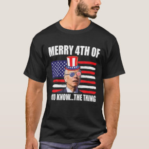 Camiseta Joe Biden 4 De Julio Hombres Tee Gracioso Merry 4