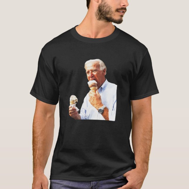 Camiseta Joe Biden comiendo helado 2020 (Anverso)