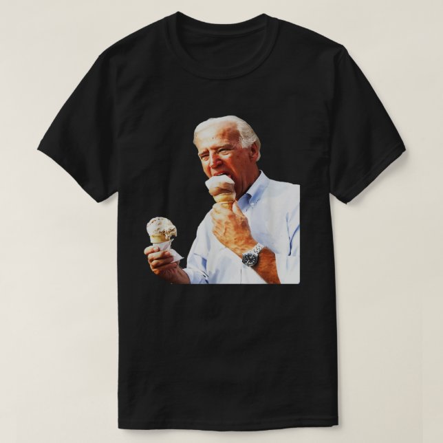 Camiseta Joe Biden comiendo helado, discurso del 4 de julio (Diseño del anverso)