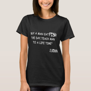 Camiseta joe biden Compra a un hombre comer pescado el día
