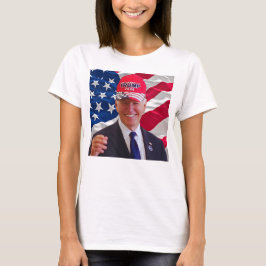 Camiseta Joe biden Con Un Gorra De Trump
