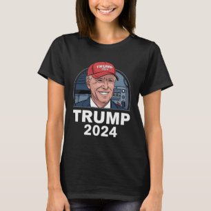 Camiseta Joe Biden con un sombrero de Trump