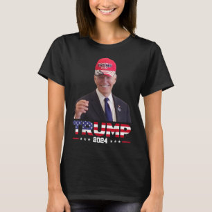 Camiseta Joe Biden con un sombrero de Trump 1 