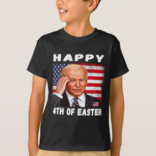 Camiseta Joe Biden Divertido Feliz 4 De Pascua Confundido 4