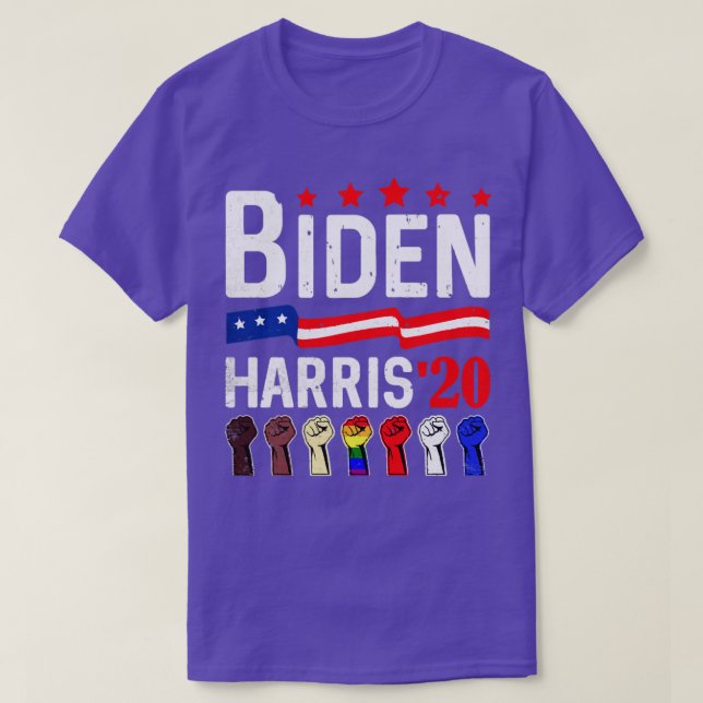 Camiseta Joe Biden Kamala Harris Apoyo anti racismo LGBT (Diseño del anverso)