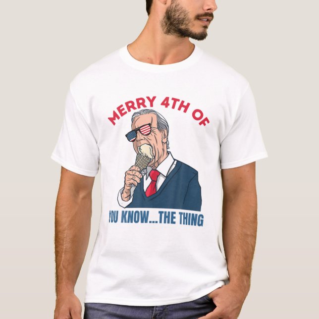 Camiseta Joe Biden Merry 4000 Memorial Funny Ice Cream 4T (Anverso)