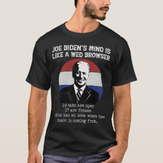 Camiseta Joe Biden Mind Como Un Navegador Web Anti Biden Po