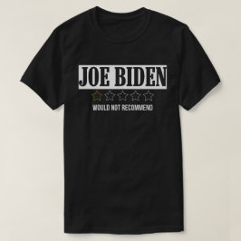 Camiseta Joe Biden No Recomendaría Una Estrella