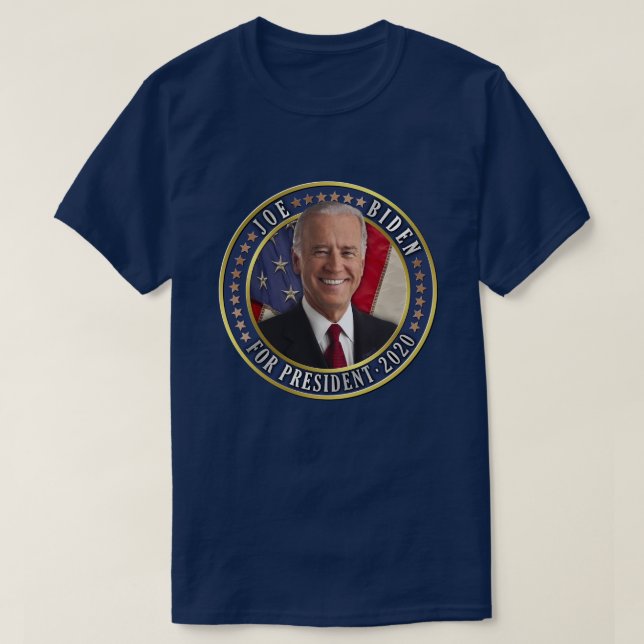 Camiseta Joe Biden para presidente 2020 Foto demócrata (Diseño del anverso)