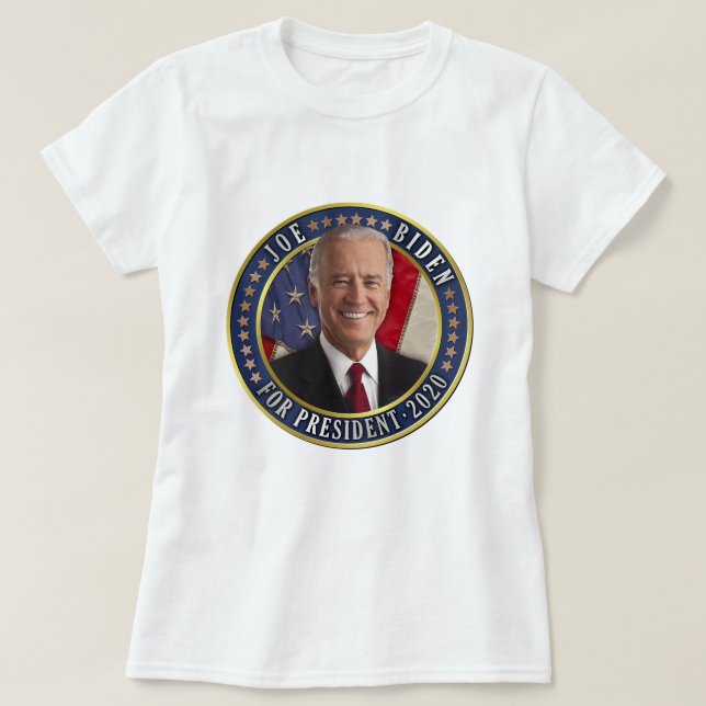 Camiseta Joe Biden para presidente 2020 Foto demócrata (Diseño del anverso)