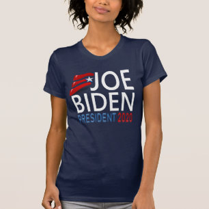 Camiseta Joe Biden Presidente 2020 Elección: Texto rojo azu