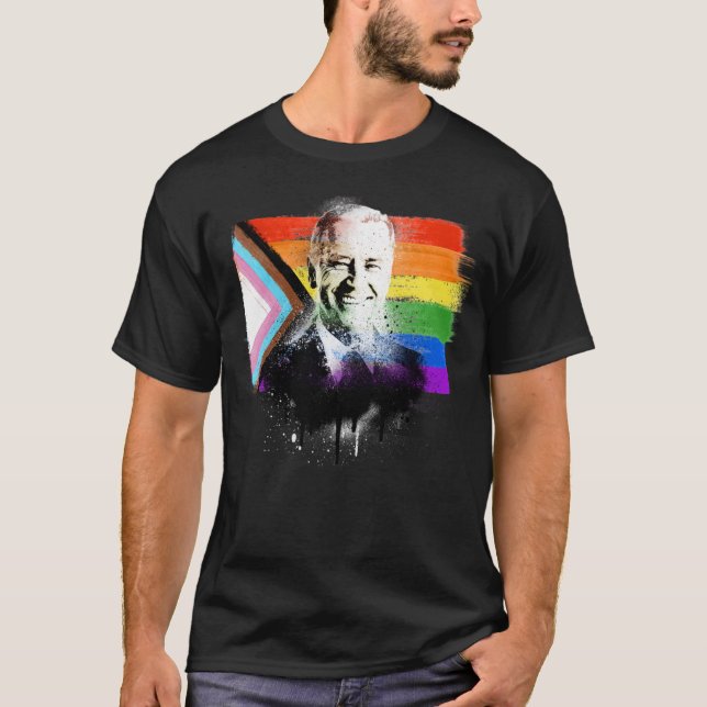 Camiseta Joe Biden Progress Pride T-Shirt (Anverso)
