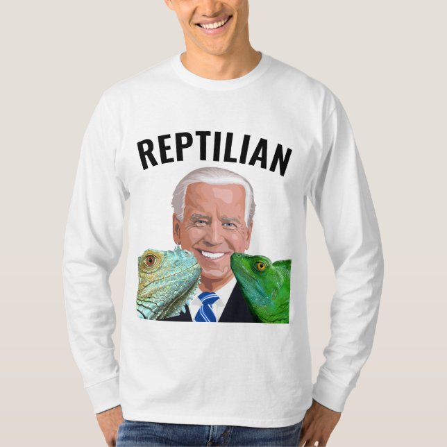 CAMISETA JOE BIDEN REPTILIAN FUNNY T-SHIRS (Anverso)